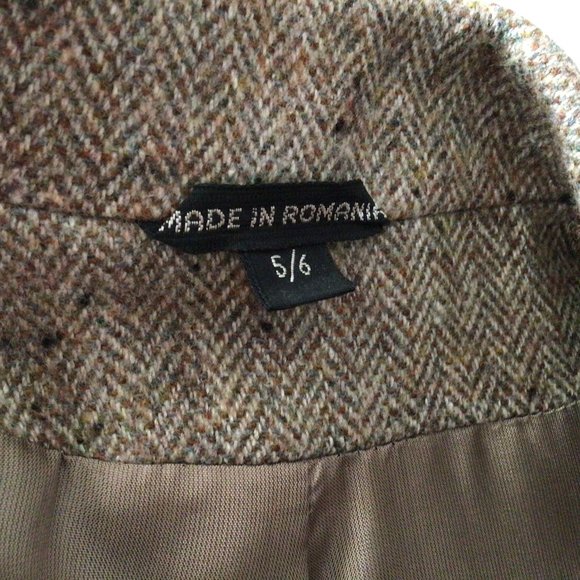 Peabody House - Brown Tweed Wool Blend Blazer - Picture 7 of 10